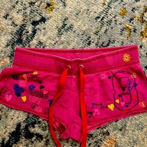 VS pink cute cheeky workout shorts